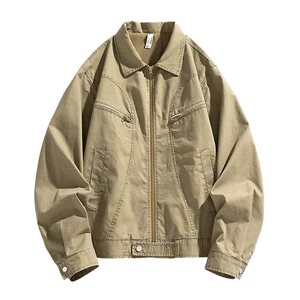 秋冬新款夹克全棉水洗重磅青少年外套日系棒球服上衣GS6392-P105图片