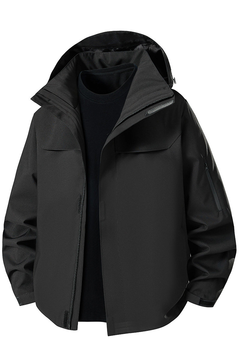 新款男女高品质户外登山服青少年学生冲锋衣夹克外套HS6606-P65,男装夹克,星座1206（原A206）