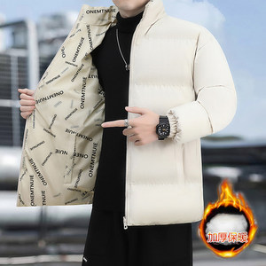 双面穿棉衣男士冬季新款韩版潮牌百搭宽松时尚情侣棉服MY2218-P50图片