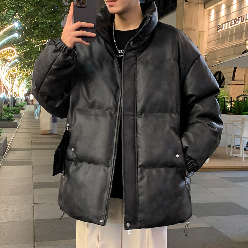 男装美式休闲冬新宽松做旧水洗皮衣棉衣棉服情侣外套GS8170-P115，男装皮衣，星座1206（原A206）