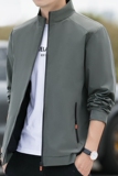 2023春秋新款男外套立领休闲韩版潮流男装上衣帅气夹克JK072-P30，男装夹克，星座1206（原A206）