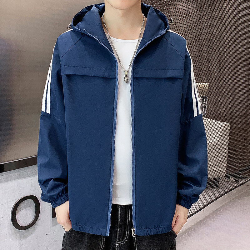 2022春秋季新款韩版潮流休闲男外套连帽上衣工装男夹克JK193-P30,男装夹克,星座1206（原A206）
