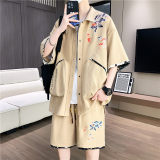 夏季T恤套装一套两件套男外套JMTZ721-P55，男装T恤，星座1206（原A206）