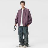 2025新款飞行夹克棒球服男美式宽松潮牌韩版二开公版GS6586-P75，男装夹克，星座1206（原A206）