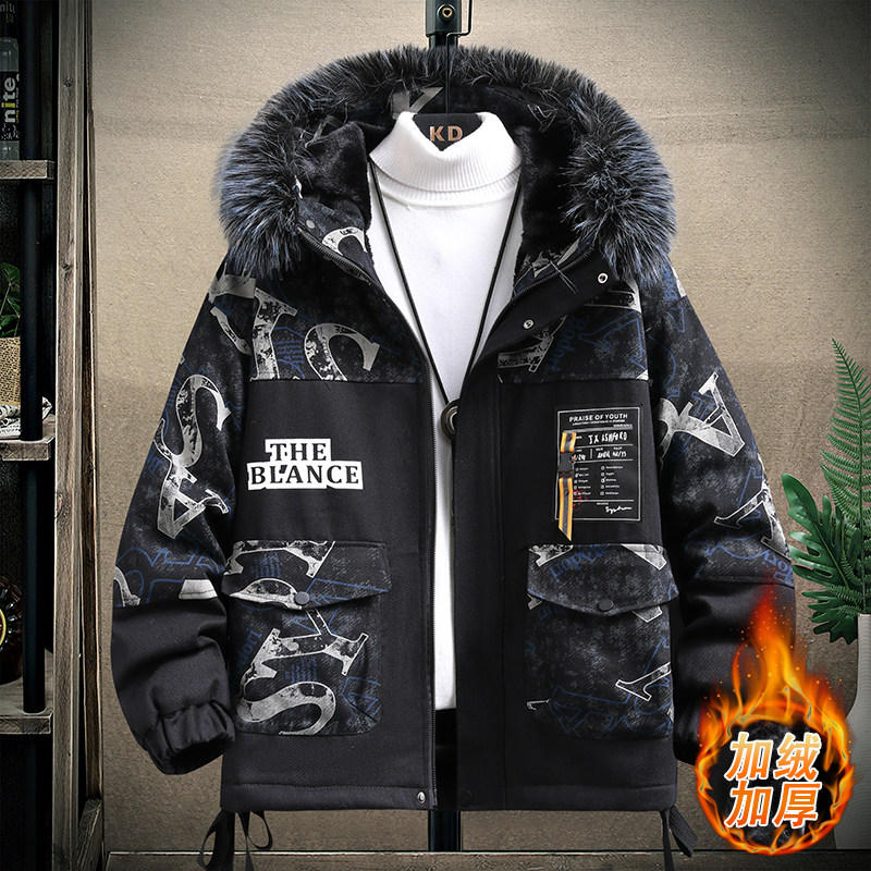 冬季主推男士加绒加厚时尚韩版百搭保暖派克服外套TM9907-P135图片