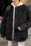 冬季男士棉衣麂皮绒夹棉飞行夹克加厚棒球领外套GS8205-P105，男装夹克，星座1206（原A206）