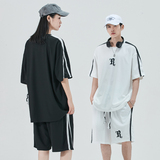2023夏季新款潮流个性印花装饰美观休闲时尚短袖套装DQC9008-P47，男装休闲套装，星座1206（原A206）