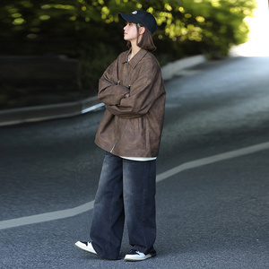 2025秋季新款工装男机车服外套潮流时尚皮衣户外防水GS6521-P85图片