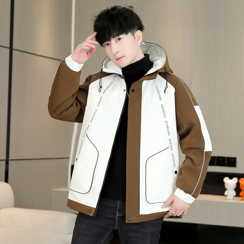 2023新款男士冬季兔毛加绒加厚夹克外套青少年棉衣男JK8809-P83,男装夹克,星座1206（原A206）