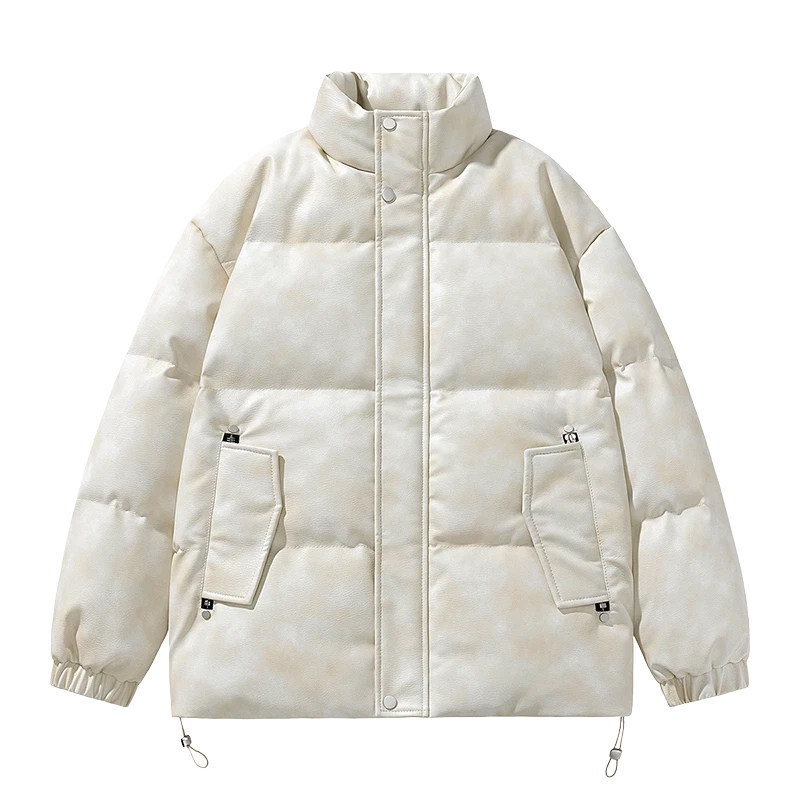 男装美式休闲冬新宽松做旧水洗皮衣棉衣棉服情侣外套GS8170-P115,男装皮衣,星座1206（原A206）