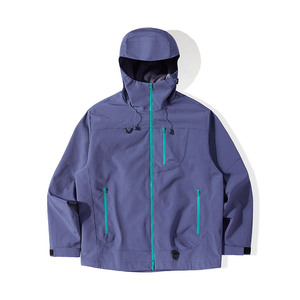 新款男女高品质户外登山服青少年学生冲锋衣夹克外套HS6633-P80图片
