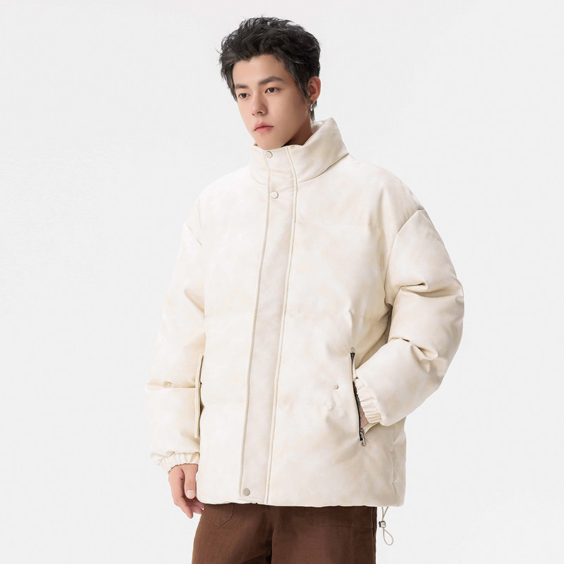 男装美式休闲冬新宽松做旧水洗皮衣棉衣棉服情侣外套GS8170-P115，男装皮衣，星座1206（原A206）