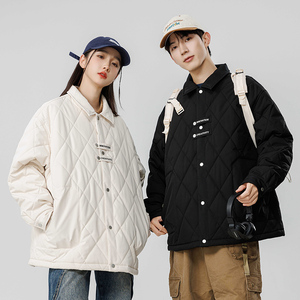 【新品】主推冬季棉衣青少年夹克男士情侣翻棉服外套GS8091-P80图片