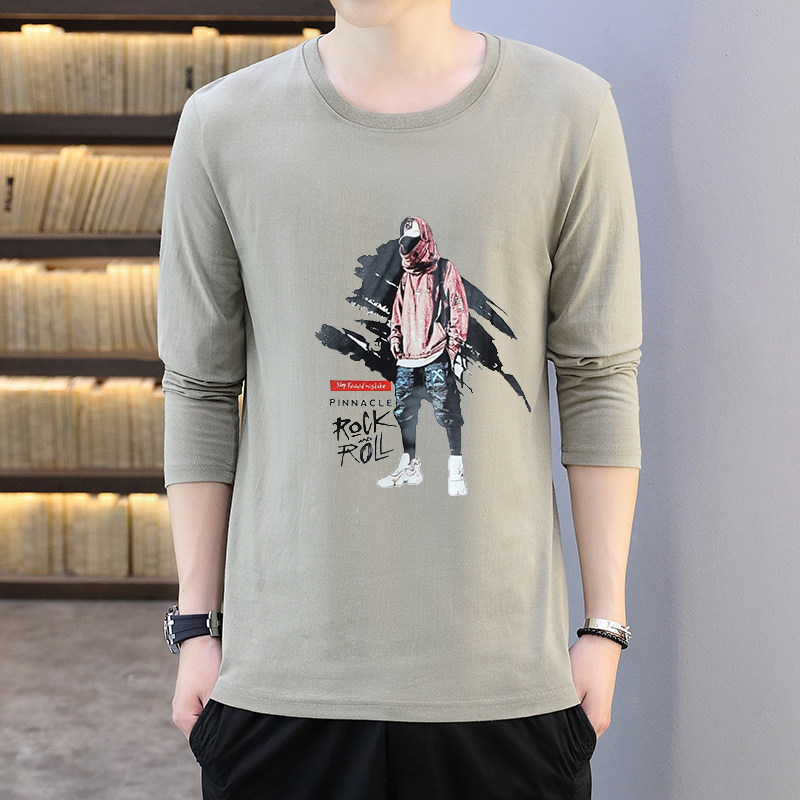 春秋新款男士圆领套头卫衣潮流时尚印花百搭上衣青年男7087-P16,男装T恤,星座1206（原A206）