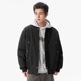 2025冬季男士棉衣户外夹棉飞行夹克加厚棒球领外套GS8206-P90，男装夹克，星座1206（原A206）