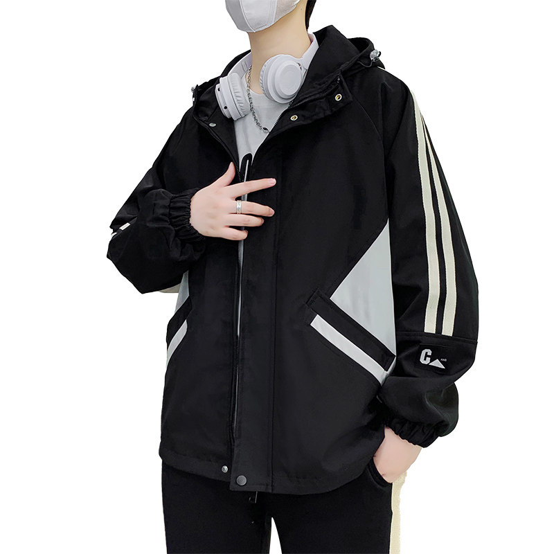 秋季新款男装休闲外套男上衣韩版潮流港风连帽夹克男JK2903-P85,男装夹克,星座1206（原A206）