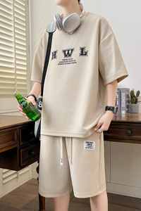 新款夏季透气青少年男士韩版休闲时尚百搭套装YCGW913-P38图片