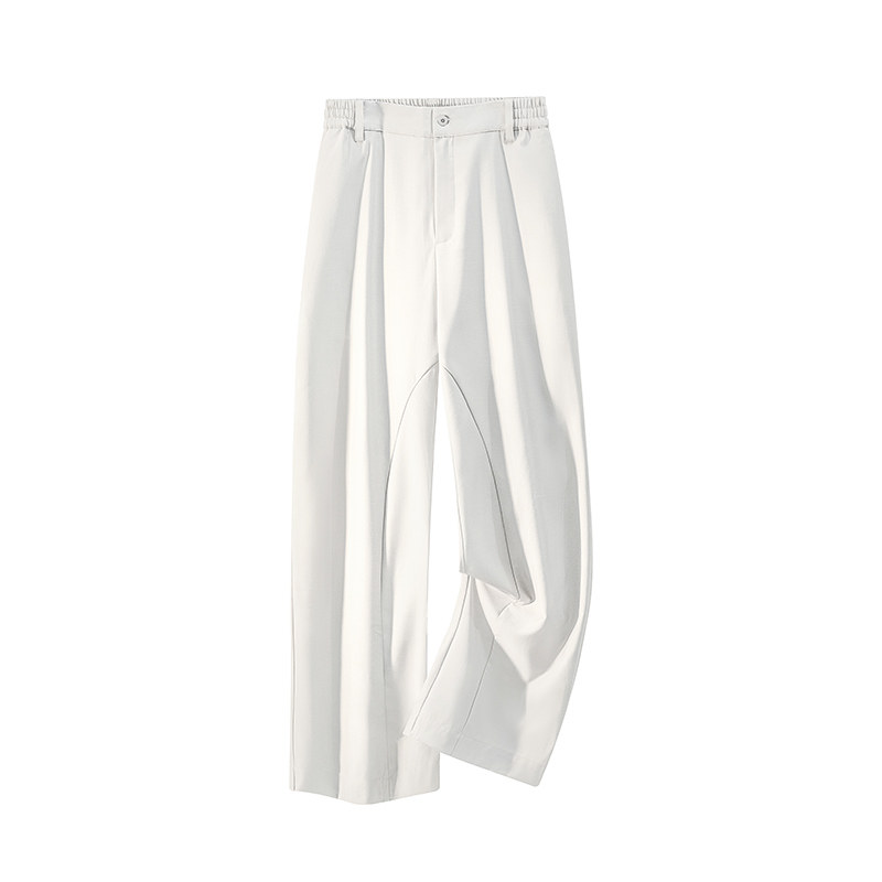 2025美式春季慵懒风垂感拼接裁剪微喇西裤休闲长裤K1671-P45,男装西裤,星座1206（原A206）