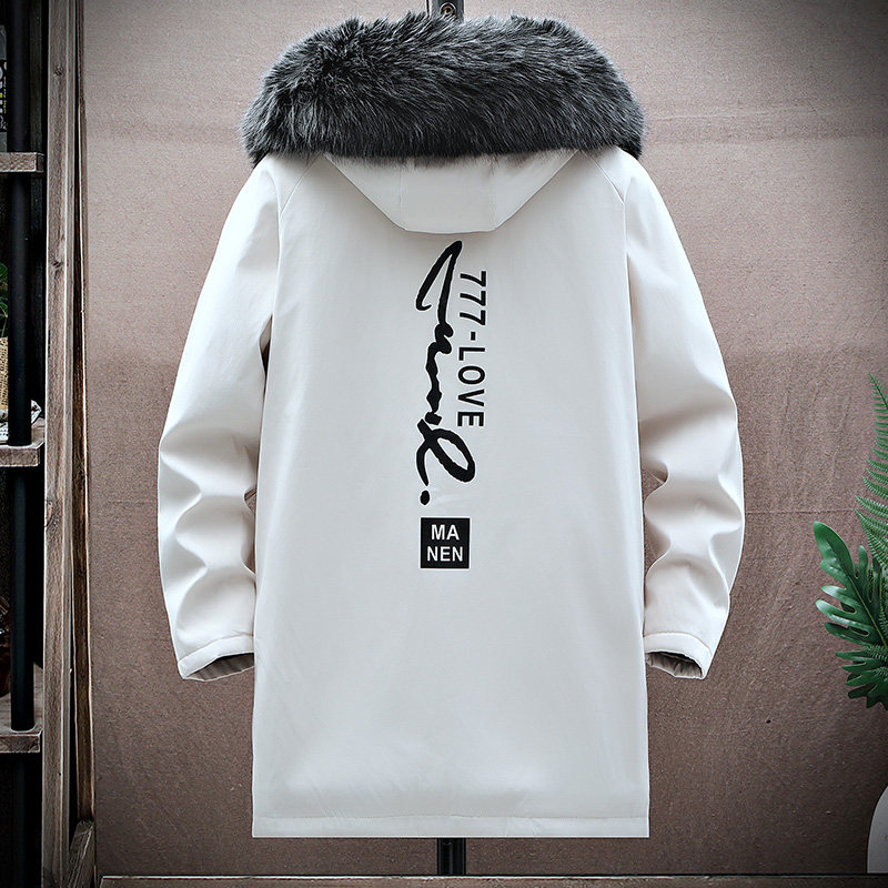 冬季男士加绒加厚衣外套大毛领连帽夹克加厚外套JK6003-P90,男装夹克,星座1206（原A206）