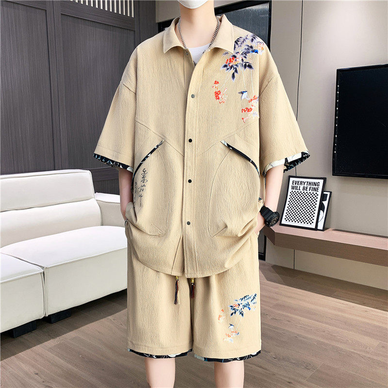 夏季T恤套装一套两件套男外套JMTZ721-P55,男装T恤,星座1206（原A206）