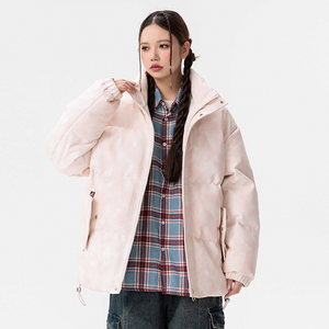 男装美式休闲冬新宽松做旧水洗皮衣棉衣棉服情侣外套GS8170-P115图片