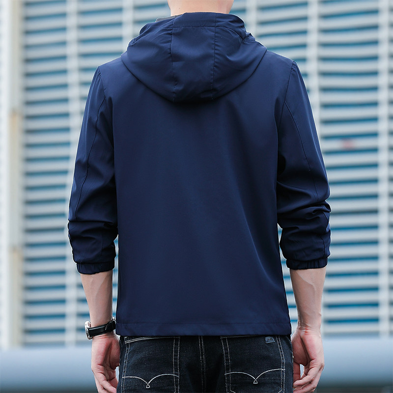 夹克男秋季2023新款男士连帽修身外套韩版潮流男CSL1208-P33,男装夹克,星座1206（原A206）