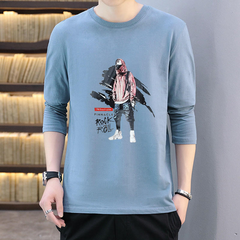 春秋新款男士圆领套头卫衣潮流时尚印花百搭上衣青年男7087-P16,男装T恤,星座1206（原A206）