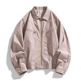 秋冬新款夹克全棉水洗重磅青少年外套日系棒球服上衣GS6392-P105，男装夹克，星座1206（原A206）