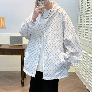 冰丝防晒衣男士夏季新款轻薄透气夹克外套皮肤防紫外线防晒服-P45图片