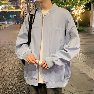 2025新款飞行夹克棒球服男美式宽松潮牌韩版二开公版GS6586-P75图片