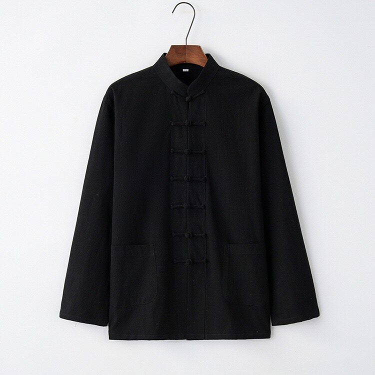 风男装盘扣太极唐装休闲禅修茶服中青年打底上衣DFCS880-P55,男装T恤,星座1206（原A206）