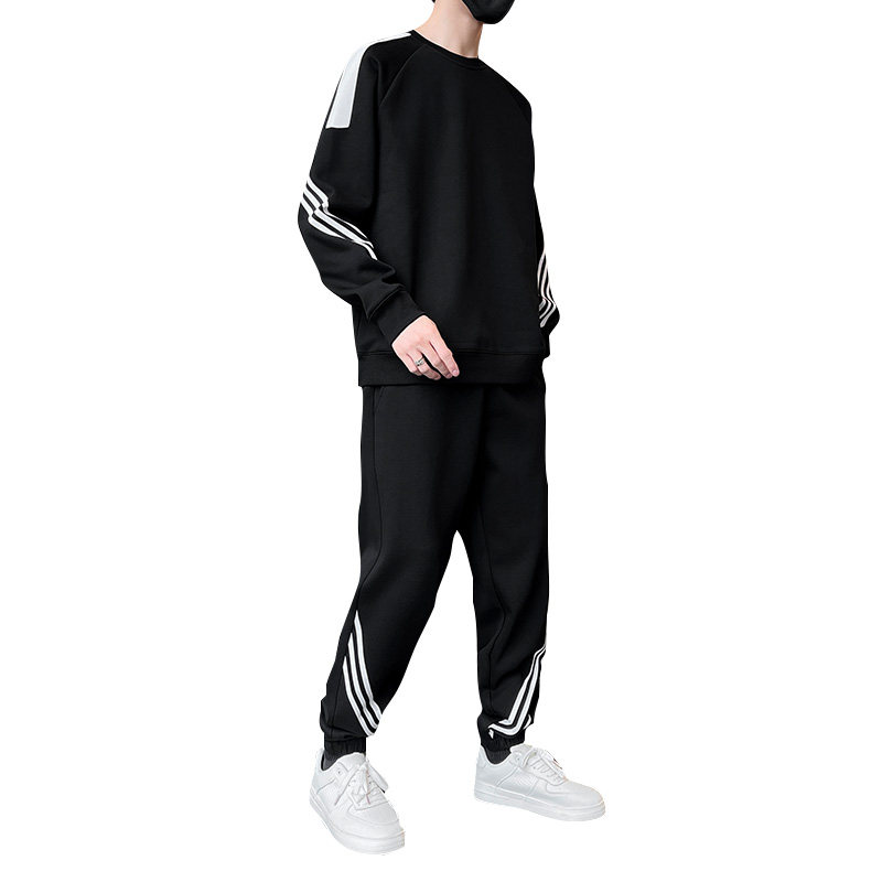 新款潮牌运动服套装男士春秋季卫衣卫裤美式男装搭配一套帅气P60,男装休闲裤,星座1206（原A206）