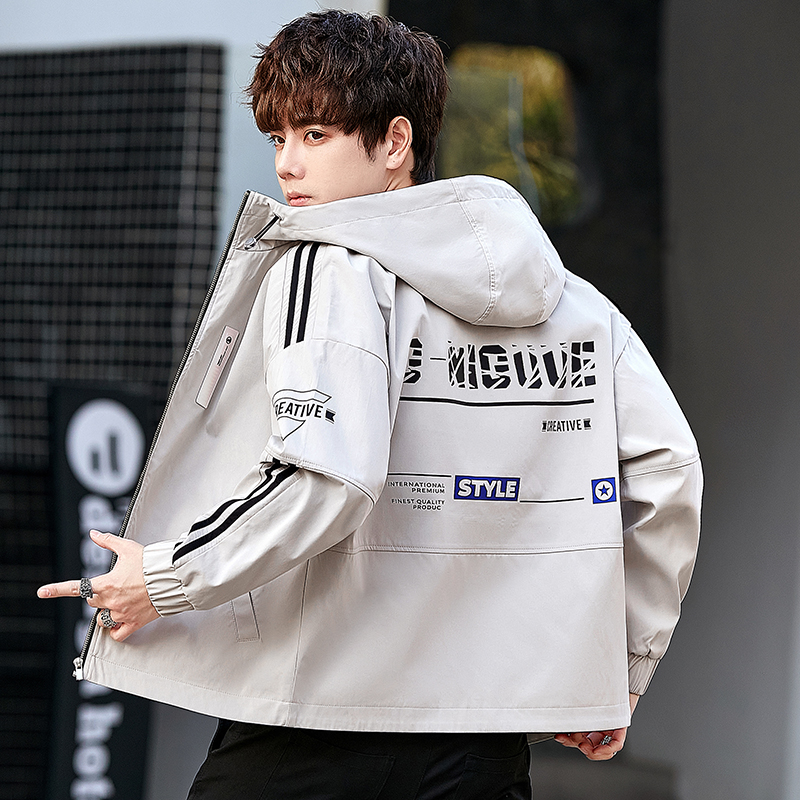 Spring coat men's trend handsome young jacket men