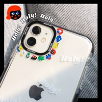 Всякий раз, когда ветровый кот рис Little Monster подходит для пары Apple 13 Case Mobile Phone Case Mobile. Max 12 прозрачный 11pro