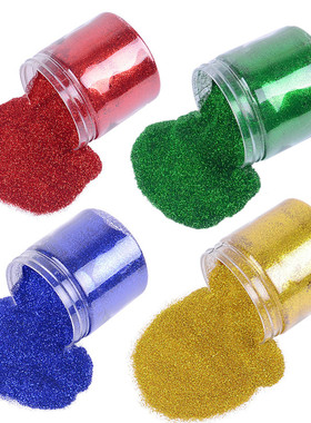 150g金粉diy手工玫瑰花专用闪光粉亮粉宝蓝红色银色绘画金葱粉沙
