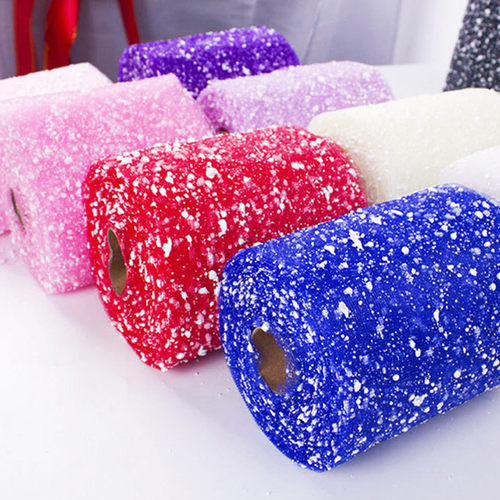 雪点纱15cm宽短雪花网