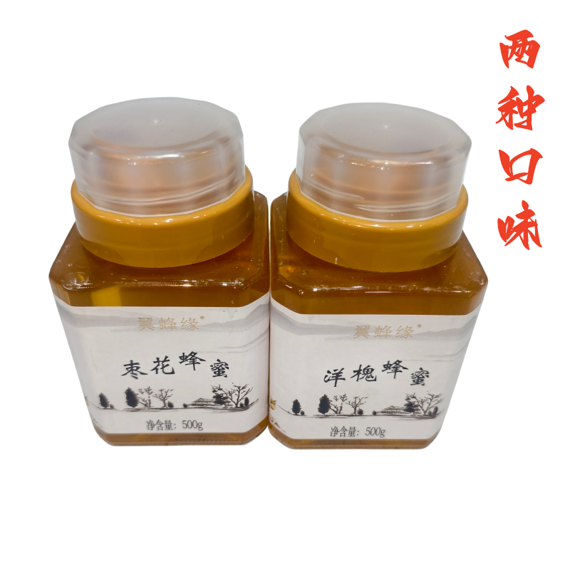 枣花蜂蜜洋槐蜂蜜三晶源蜂业500g一瓶包邮