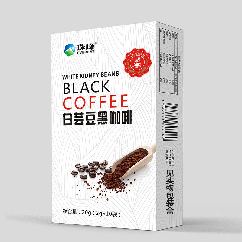 白芸豆黑咖啡健康养生食品珠峰官方正品