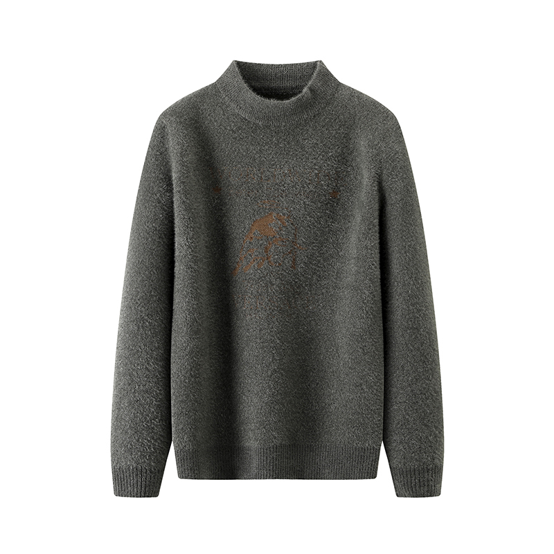 大牌撤标常规半高领针织衫尾货