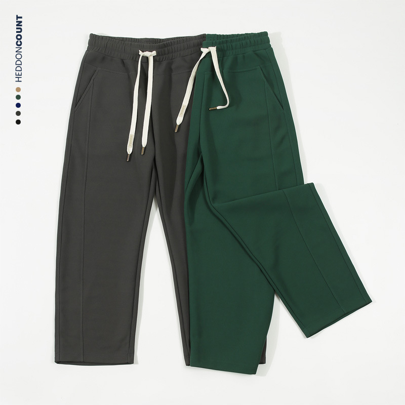 撤柜撤标秋季360g珠地潮牌卫裤宽松直筒阔腿休闲裤子高街情侣长裤