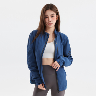 2025春季 撤标撤柜 女士简约休闲舒适百搭立领皮肤衣夹克 H家