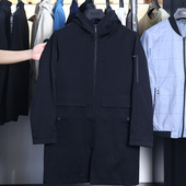 春秋季 男士 简约时尚 时尚 撤标撤柜 连帽中长款 风衣外套 H家