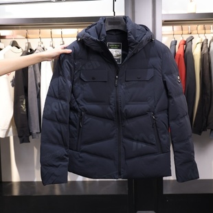 【H家】撤标撤柜！2025冬男士式休闲保暖外穿连帽时尚短款羽绒服