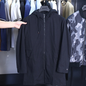 H家 简约连帽风衣纯色中长款 撤标撤柜 男士 休闲外套 春秋季