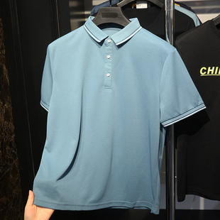 时尚 夏季 男士 POLO衫 百搭舒适透气商务纯色短袖 雅家 撤标撤柜