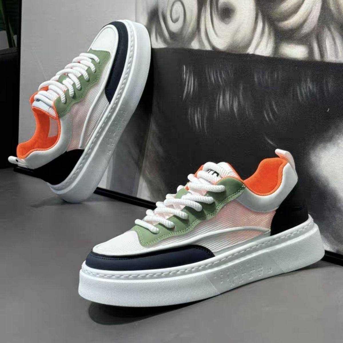 撤标撤柜（H）透气小白鞋运动休闲鞋男士潮牌小众防滑耐磨板鞋,流行男鞋,时尚休闲鞋,淘宝优惠券,粉丝福利购,淘宝优惠卷