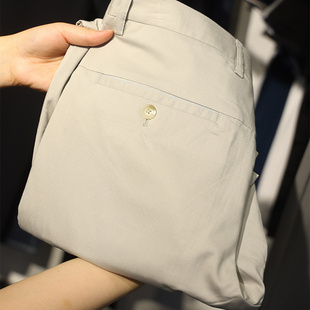 H家 舒适微弹质感含桑蚕丝纤维休闲裤 撤标撤柜 男时尚 子 春季