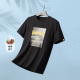 百搭简约男图案印花短袖 圆领时尚 T恤 新款 一线撤柜撤标2024年夏季