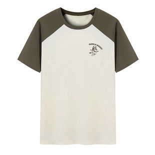 撤标2024年夏季新款冰感科技棉布鲁伊联名系列圆领短袖T恤男女款