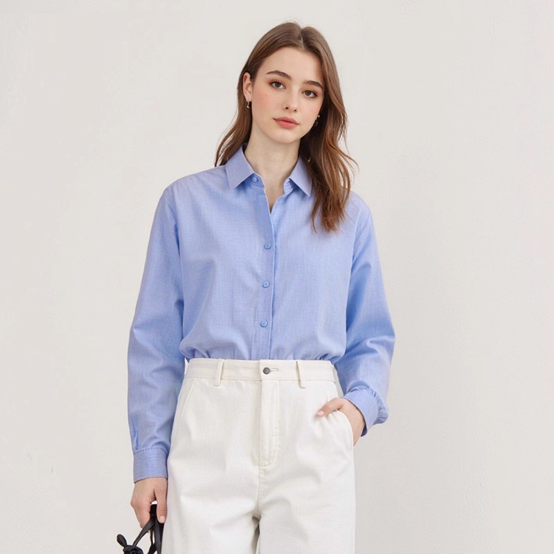 【H家】撤标撤柜！2025春秋款女士时尚百搭格纹显瘦正装长袖衬衫